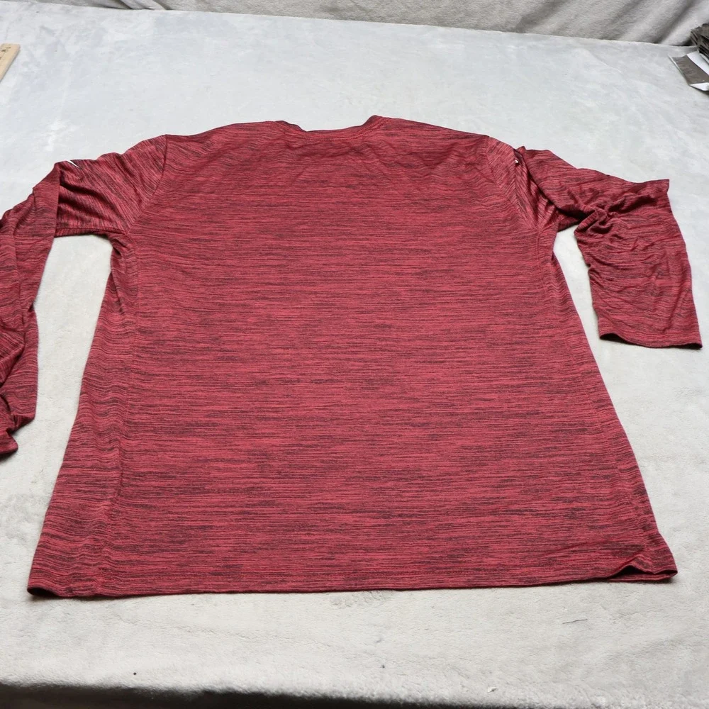 Atlanta Falcons Shirt Mens Large Nike NFL Red Dri-Fit Football Long Sleeve Tee